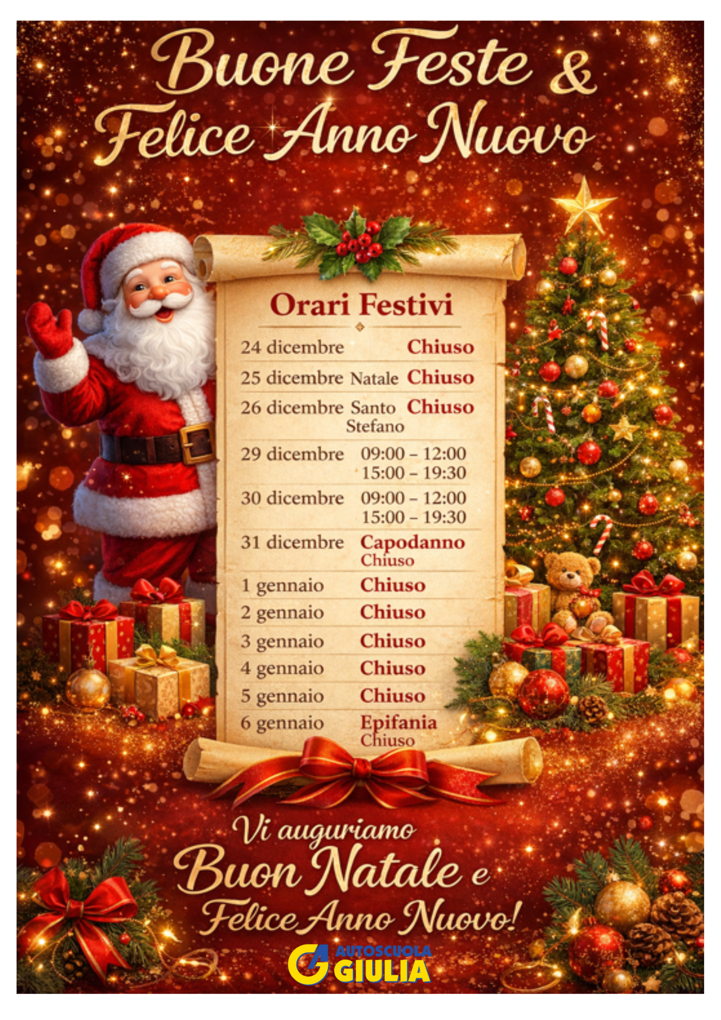 Buone feste Orari