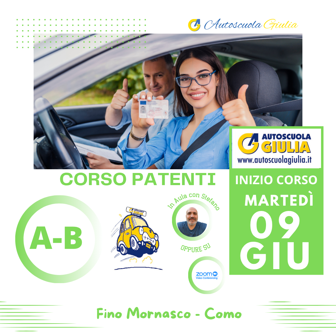 Comunicazione inizio corso 09 giugno 26